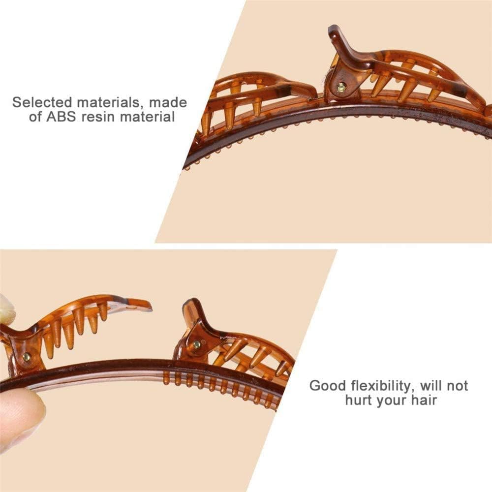 El Regalo Hair Styling Twist Clip Hairband- Brown Hair Styling Twist Clip Barrette Braid Tool Magic Hair Accessories Party Casual Headband for Girls