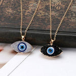El Regalo Evil Eye Druzy Pendant Necklace for Girls & Women | Evil Eye Modern Pendant Necklace