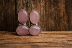 El Regalo 1Pair Cute Oxidized 925 Silver Plated Pearl & Stones Hook Earrings for Girls/Women- Silver Lookalike Handmade Oxidized Brass Hook Traditional Earrings with Stones & Pearls (Pink Studs)