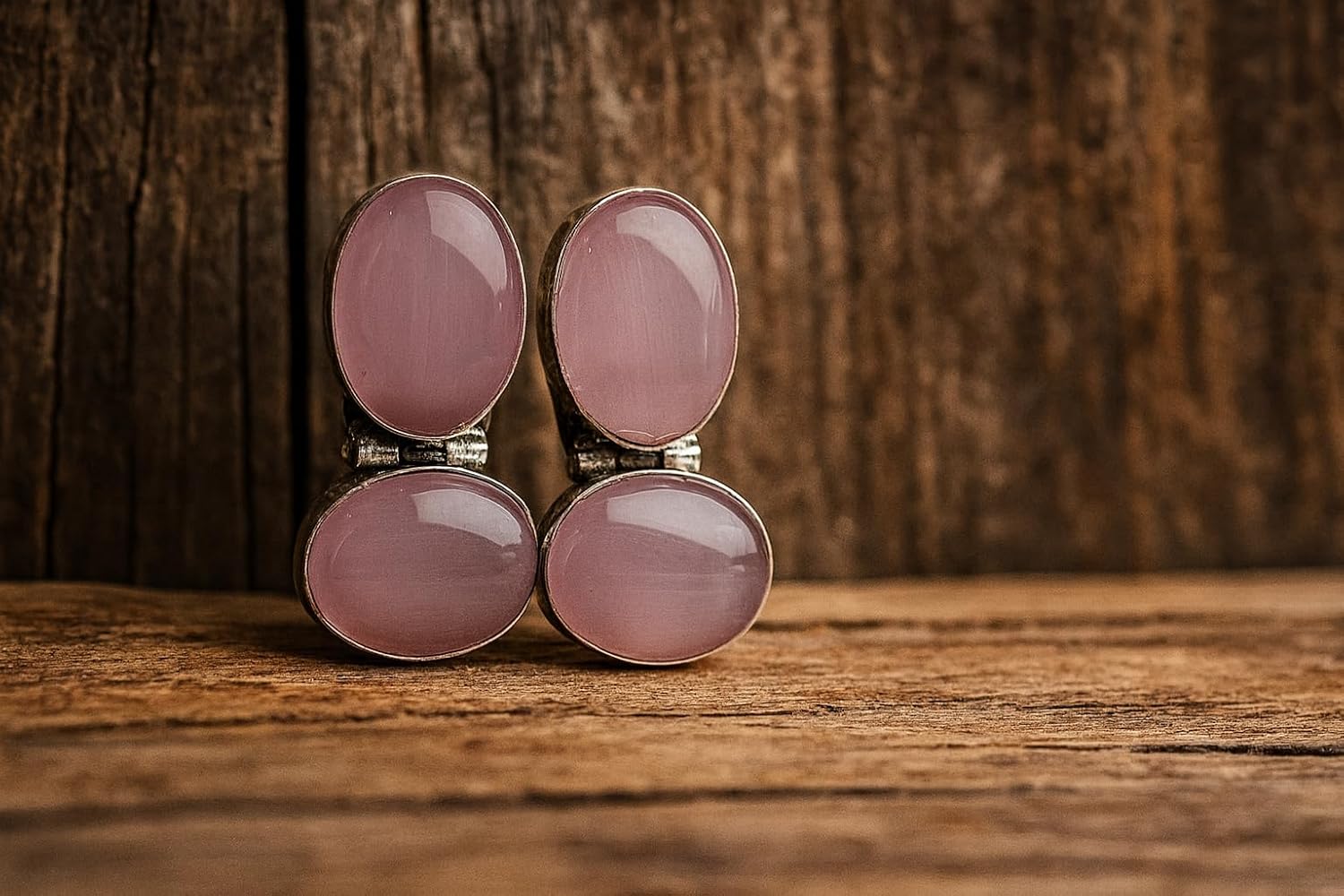 El Regalo 1Pair Cute Oxidized 925 Silver Plated Pearl & Stones Hook Earrings for Girls/Women- Silver Lookalike Handmade Oxidized Brass Hook Traditional Earrings with Stones & Pearls (Pink Studs)