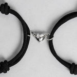 El Regalo 2Pcs Bf Magnetic Heart Butterfly Bracelets For Best Friends/Besties - Butterfly Relationship Matching Bracelet Set Attraction Rope Bracelets For Unisex Adult (Ligh Blue Butterfly Bracelet)
