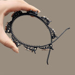 El Regalo Sparkle Glitter Sequin Stretch Headband for Babies, Kids & Teens (Silver)