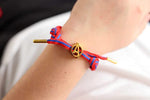 El Regalo 1 PC Superhero Braided Bracelet- Adjustable Unisex Super Hero Handmade Bracelet for Kids/Teens/Girls/Boys/Men/Women (A Green-White Shade)