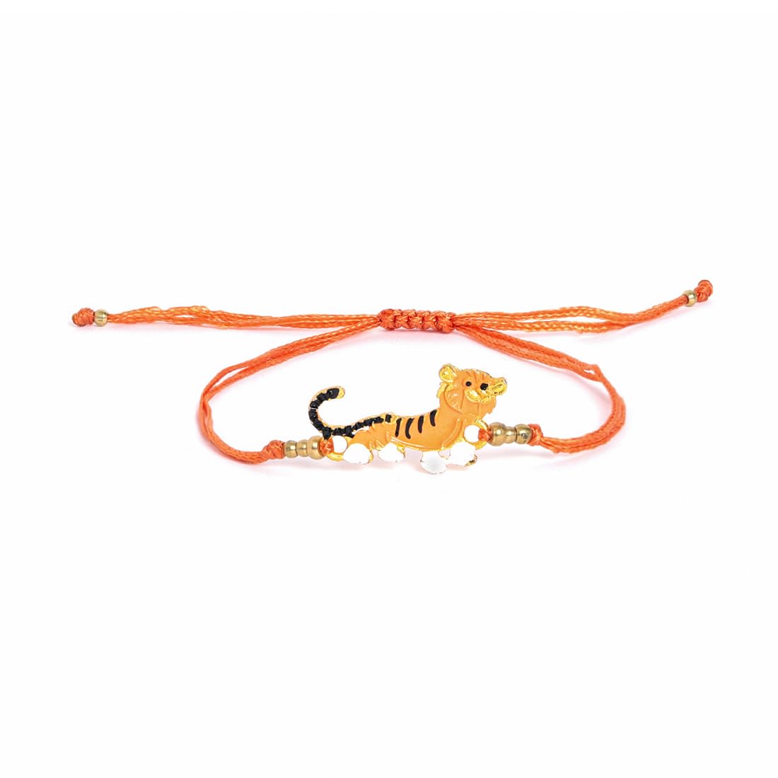 El Regalo 2 PCs Kids Rakhis Combo Set - Cute 2 Kids Rakhis Set with Roli- Chanwal, Rakhi Message Card in Rakhi Gift Box for Little Brother/Niece/Nephew (Tiger & Doremon Rakhi)