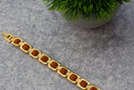 El Regalo Designer Om Rudraksha Bracelet Rakhi For Brother - Shiva Rudraksha Chain With Roli Chawal, greeting Message Card In elegant Box For Mens (Multi Rudraksha Rakhi)