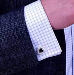 El Regalo Luxury Zircon Crystal Cufflinks | Cuff Links Sleeve Button for Women Men Shirts Dress Suits