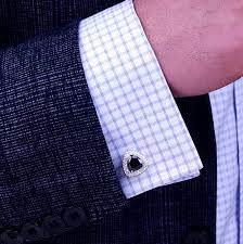 El Regalo Luxury Zircon Crystal Cufflinks | Cuff Links Sleeve Button for Women Men Shirts Dress Suits
