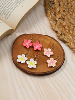 El Regalo 10 Pairs Earrings Combo Set- Colorful Flower Hoops and Hooks Earrings Set for Girls & Women (Style-2)