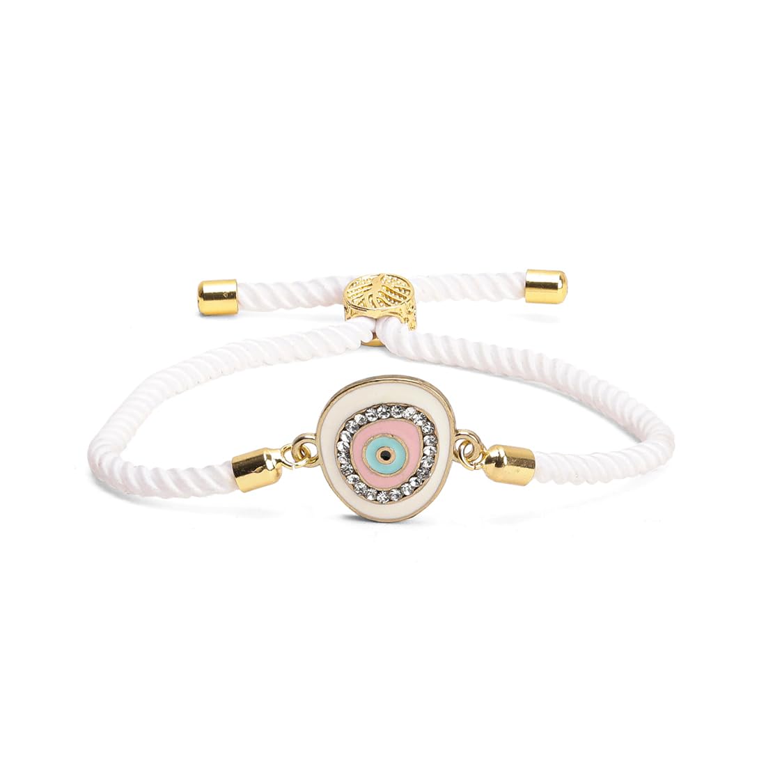 El Regalo Fancy 2PCs Evil Eye Rakhi Set for Brother with Roli Chawal & Rakhi Message Card - Lucky Protection Rakhi to Avoid Negative Energies for Brother/Sister-in-Law/Niece or Nephew (Option-2)