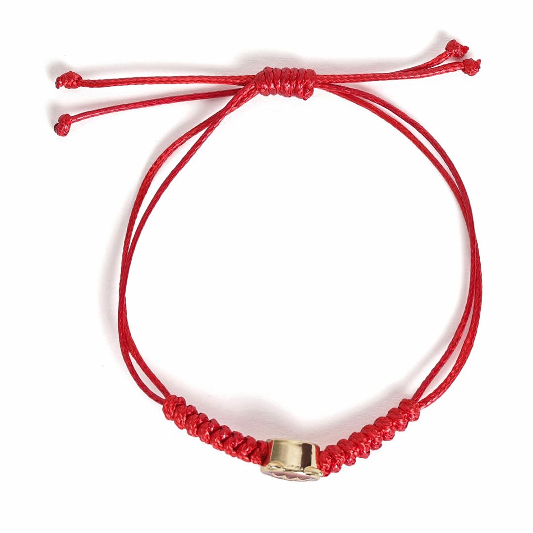 El Regalo 1 PC Zodiac Signs/Sun Signs Red Thread Bracelet Rakhi for Bhai/Brother/Niece or Nephew - Zodiac Sign Rakhi, Roli-Chawal Shagun, Rakhi Message Card in Rakhi Box (Aquarius Rakhi)