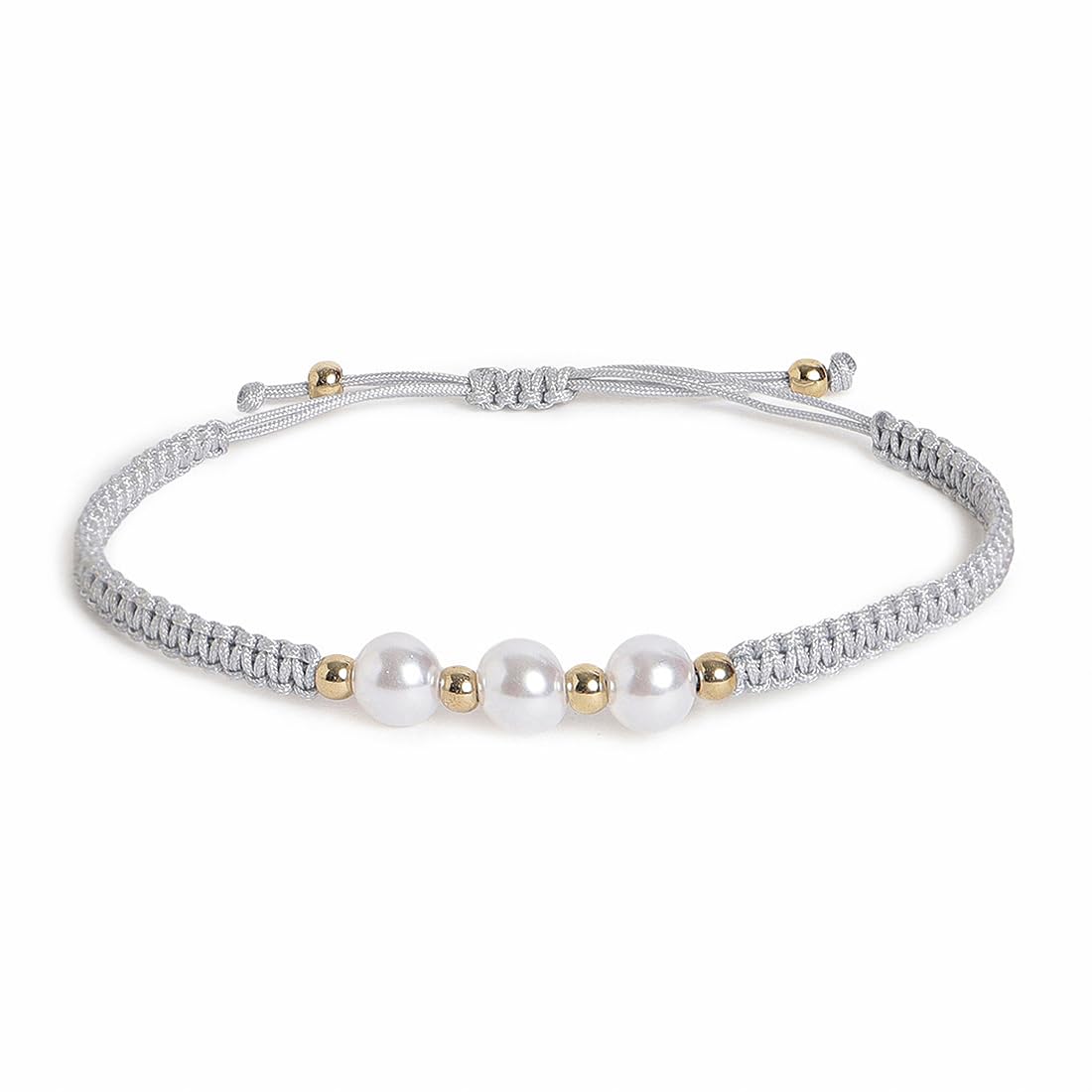 El Regalo 2PCs Pearls Rakhi Combo Set for Bhaiya-Bhabhi/Bhai- Bhatija/Bhatiji- Rakhi Gift Combo with 2 Pearls Rakhi, Roli-Chawal Shagun Pack, Message Card in Gift Box (Grey)