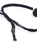 El Regalo 1 PC Lucky Evil Eye Handwoven Adjustable Bracelet - Protection Evil Eye Unisex Bracelet Set for All- Kids/Girls/Boys/Men & Women (Golden Black Heart Evil Eye)