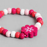 El Regalo 2 PCs Kids/Toddlers/Girls Wooden Beads Handmade Necklace & Bracelet Jewelry Sets (1 Necklace & 1 Bracelet) (Option-1)