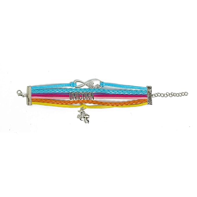 El Regalo Multi-layered Unicorn Infinity Love Charm Rakhi for Brother/Sister/Niece/Nephew with Roli Chawal in Rakhi Gift Box (Unicorn)