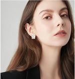 El Regalo Gorgeous Enamel Flower Stud Earrings with Double Lock for Girls & Women | Elegant Contemporary Floral Earrings