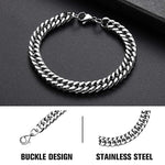 El Regalo 1 PC Stainless Steel Cuban Chain Bracelets Rakhi for Brother 1 PC Chain Bracelet Rakhi with shagun, Rakhi Message Card in Rakhi Gift Box for Bhai/Bhaiya/Bhatija (Option-3)