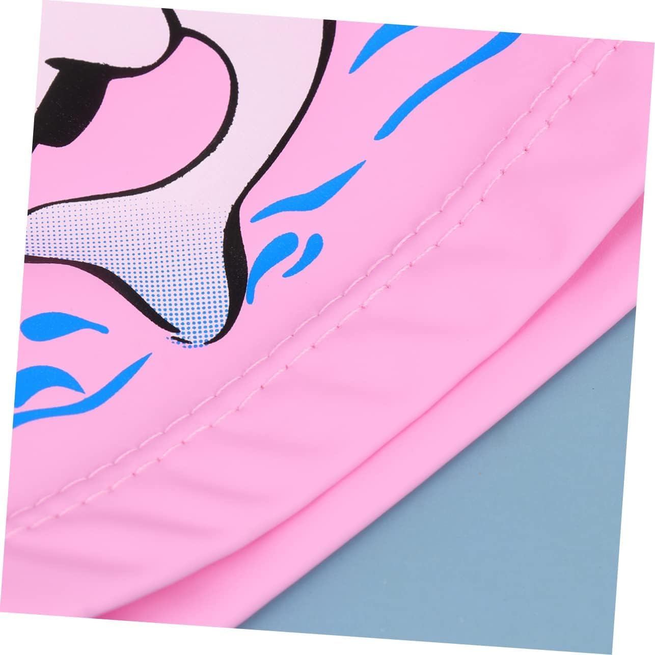 El Regalo 1PC of Cute Kids Dolphin PU Swimming Caps for Girls & Boys- Waterproof, Animal Print Swimming Cap (for Kids 6-12 Years) (Pink Fish Swim Cap)