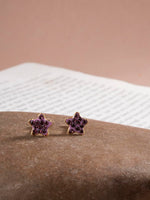 El Regalo 3 Pairs Cute Stainless Steel CZ Stud Earrings Combo for Kids/Girls/Teens/Women - Stars, Heart, Flower, Butterfly, Disco Ball, Stones - Hypoallergenic Flatback Earrings (Option-3)
