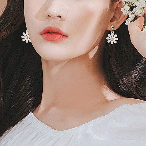 El Regalo 1 Pair Daisy Flower Earrings for Girls & Women- Cute Flower Earrings (Style-5)