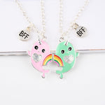 El Regalo Best Friend Forever 2Pcs-Split Magnetic Matching Bff Pendant Necklaces Set- Unicorns, Whales, Koalas Pendant Friendship Necklaces For Girls (Whales Bff Necklace)