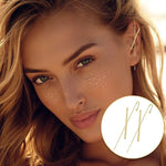 El Regalo 4 Pairs Ear Cuff Earrings for Women Rhinestone Wrap Earrings Ear Crawler Earrings Hook Earrings