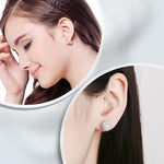 El Regalo 3-in-1 Front Back Crystal Ball Earrings - Sparkly Disco Shamballa Ball Earrings for Girls & Women - Double Sided Earrings with Versatile Style for Any Occasion