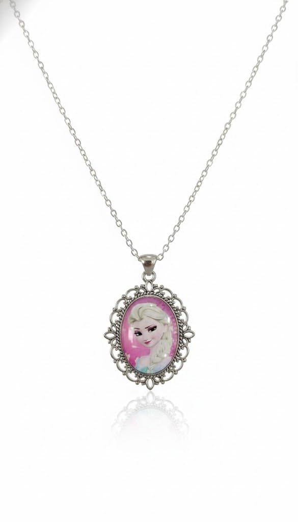 El Regalo Enchanted Tales Princess Pendant Necklace for Girls & Toddlers - Magical Character Jewelry for Birthdays, Parties & Gifting (Style-2)