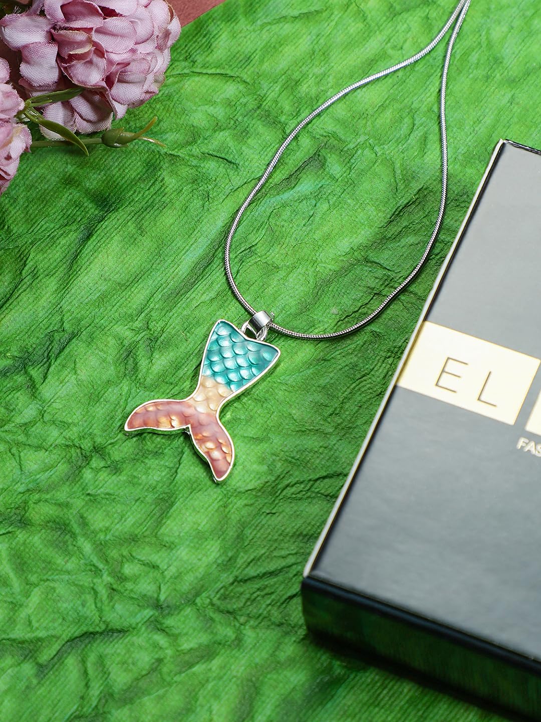 El Regalo Mermaid Pendant Necklace for Girls & Women- Enchanting Fish Tail Mermaid Jewelry