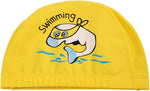 El Regalo 1PC of Cute Kids Dolphin PU Swimming Caps for Girls & Boys- Waterproof, Animal Print Swimming Cap (for Kids 6-12 Years) (Yellow Fish Swim Cap)