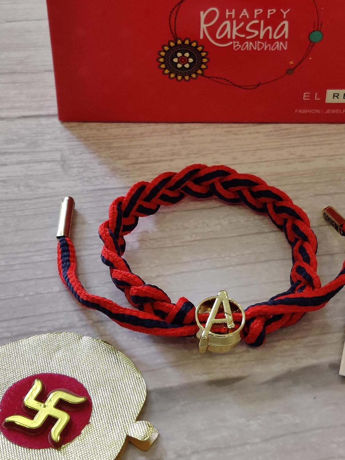 El Regalo Superhero Braided Rakhi -1 PC Rakhi, shagun, Rakshabandhan Message Card & Rakhi Box- Adjustable Unisex Superhero Rakhi for Bhai/Brother/Nephew (Superhero Rakhi Option-5)