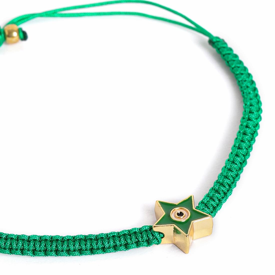 El Regalo 1 PC Star Evil Eye Nazaria Rakhi for Brother- Rakhi Gift Box with 1 PC Rakhi, Shagun Pack & Rakhi Message Card in Gift Box - Rakhi for Bhai/Bhabhi/Bhatija/Bhatiji (Green Star Evil Eye)