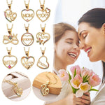 El Regalo Mother's Day/Mom's Birthday Gift- Mom/Mama Heart Stainless Steel Chain & Copper Cubic Zirconia Pendant Jewelry for Women- Thoughtful Gift for Ma (MOM Heart Pink)