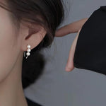 El Regalo Elegant Faux Pearl Earrings for Women - Elegant 18K Gold & Silver Plated Moti Jewelry Collection | Fancy Studs, Dainty Drops & Long Dangle Pearls Earrings for Girls (Style-9)