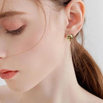 El Regalo 1 Pair Non Piercing Clip On Earrings- Knot Twist Clip On Non Pierced Earrings for Girls/Women- Fake Clip Earrings (Gold)