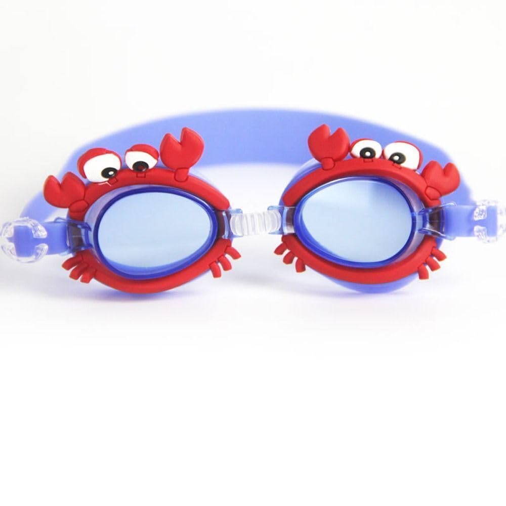 El Regalo Kids Cute Animal Cartoon Swimming Goggles for Girls & Boys- Kids/Toddlers Swim Goggles (upto 10 Years Old) (Crab Swim Goggle)