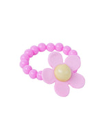 El Regalo Kids Girls Flower Necklace & Bracelet Jewelry Set- Girl Beaded Necklace Bracelet Colorful Kids Play Jewelry Princess Costume Jewelry (Pink)