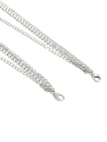 El Regalo 1 Pair Fancy Designer Bra Straps for Off Shoulder Dresses or Wedding/Evening Gowns (Silver Leaves)