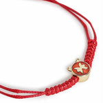 El Regalo 1 PC Zodiac Signs/Sun Signs Red Thread Bracelet Rakhi for Bhai/Brother/Niece or Nephew - Zodiac Sign Rakhi, Roli-Chawal Shagun, Rakhi Message Card in Rakhi Box (Pisces Rakhi)