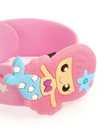 El Regalo 2 PCs Mermaid Snap Silicon Slap Wristband for Girls & Boys- Kids Party Favors, Mermaid and Stars Slap Bands for Kids Girls Boys (Light Pink & Sea Green)