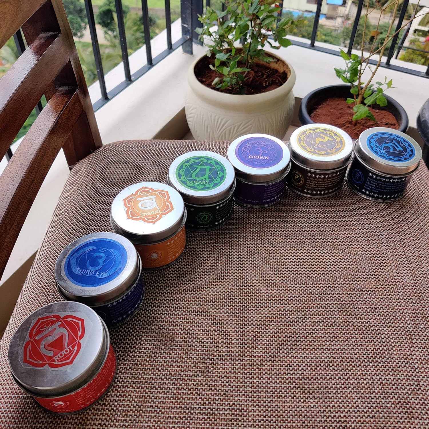 El Regalo Solar Plexus Chakra, Manipura Chakre Candles, Aromatherapy/Meditation Candles | Fragrances: Cinnamon