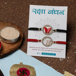 El Regalo 2 PCs Fancy CZ Butterfly Rakhis Combo Set - Beautiful 2 Rakhis Set with Roli Chawal, Rakhi Message Card in Rakhi Gift Box for Little Brother/Bhabhi/Niece/Nephew