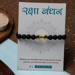 El Regalo 1pc Gymheads Dumbbell Bracelet Rakhi for Gym Lover Brother- Gym Rakhi with Roli Chawal, Rakhi Message Card in Gift Box (Gold)
