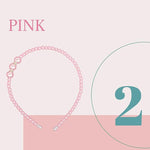 El Regalo 3 PCs Pearls Rehinestones Party Hairbands/Headbands for Girls- Pink, Black & White Pearl Beads Hairbands- Wedding Hair Accessories for Kids, Girls & Women