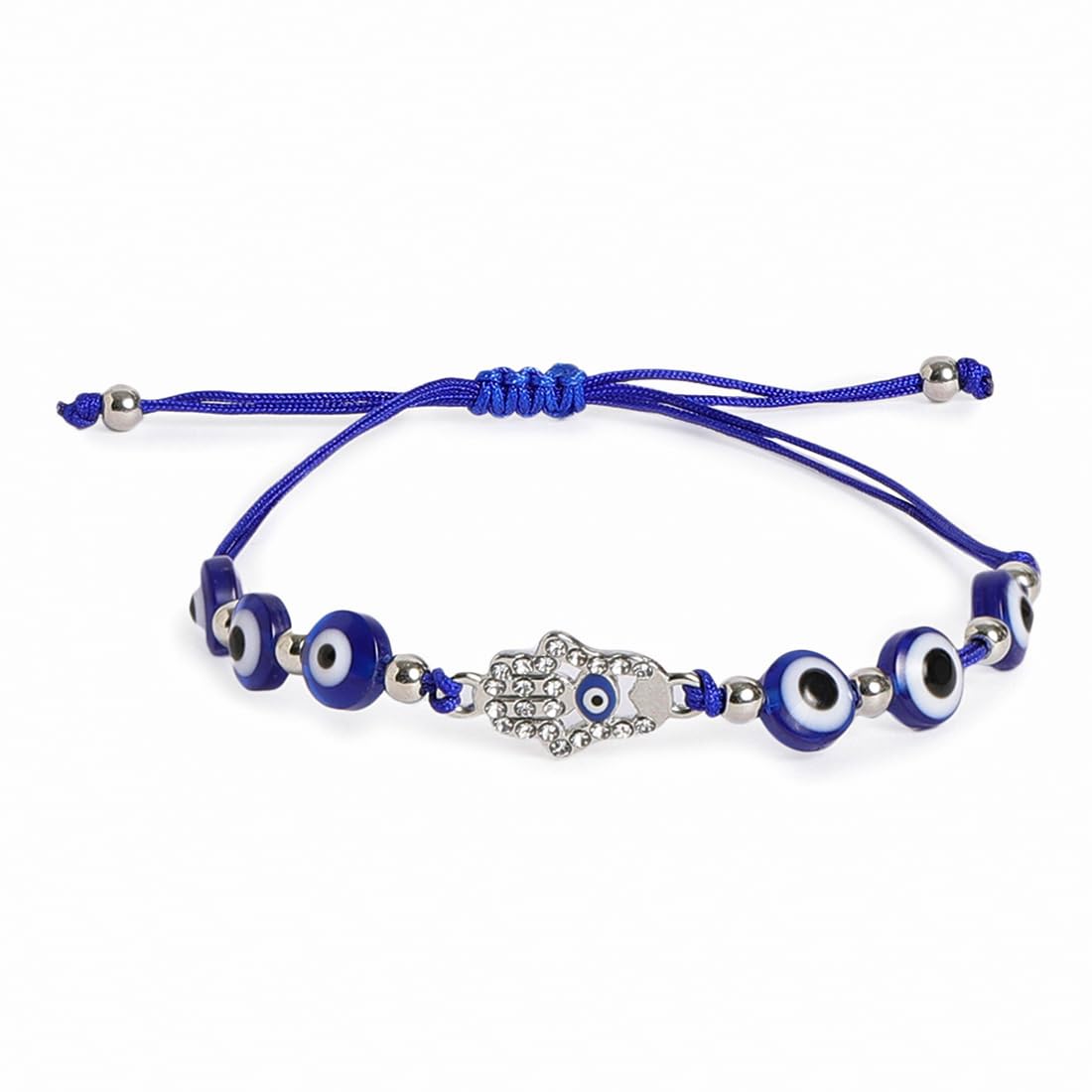 El Regalo 2PCs Evil Eye Rakhi Combo Set for Bhai-Bhabhi or Bhai-Bhatija/Bhatiji- 2 Evil Eye Rakhis with Roli Chanwal, Rakhi Card in Rakhi Gift Box (Option-6)