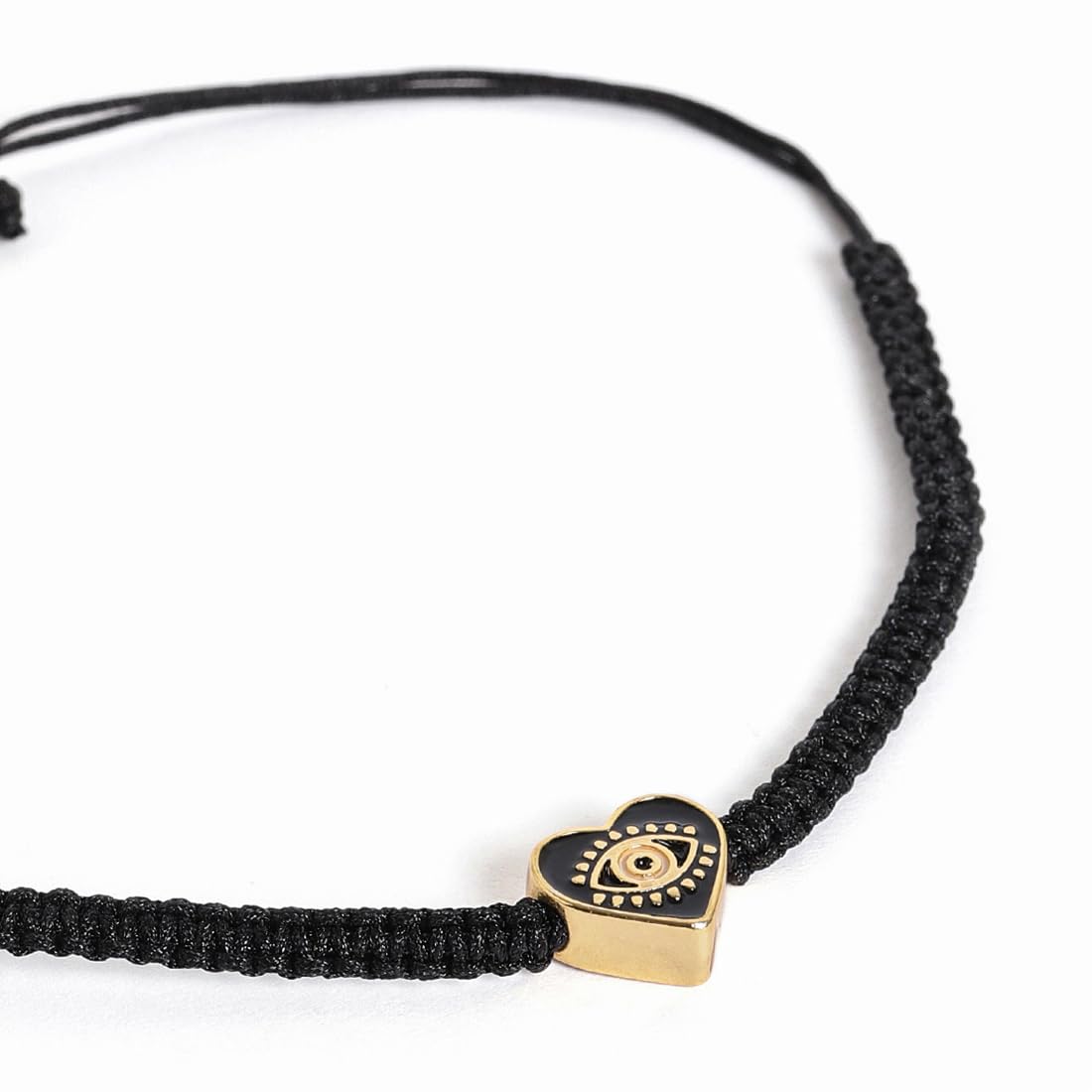 El Regalo 1 PC Heart Evil Eye Nazaria Rakhi for Brother- 1 PC Rakhi, Shagun Pack & Rakhi Message Card in Gift Box - Rakhi for Bhai/Bhabhi/Bhatija/Bhatiji (Black Heart Evil Eye)