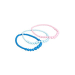 El Regalo 3 PCs Kids Girls Necklaces Jewelry Set- Girls Beaded Princess Necklaces- Pink, Blue, Sea Green