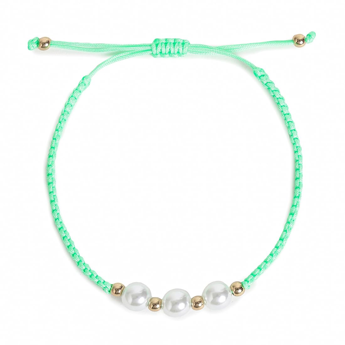 El Regalo 2PCs Pearls Rakhi Combo Set for Bhaiya-Bhabhi/Bhai- Bhatija/Bhatiji- Rakhi Gift Combo with 2 Pearls Rakhi, Roli-Chawal Shagun Pack, Message Card in Gift Box (Neon Green)
