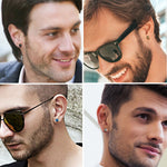 El Regalo 5 Pairs Surgical Stainless Steel Round Ball Cone Spike Cartilage Earring- Waterproof Tragus Ear Piercing Helix Unisex Earrings for Men & women