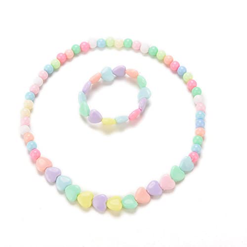 El Regalo Kids Jewelry | Colorful Stars Jewelry Set for Girls | Necklace Bracelet Set