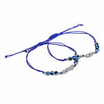 El Regalo 2PCs Evil Eye Rakhi Combo Set for Bhai-Bhabhi or Bhai-Bhatija/Bhatiji- 2 Evil Eye Rakhis with Roli Chanwal, Rakhi Card in Rakhi Gift Box (Option-4)